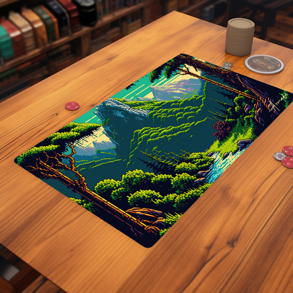 Green Wizard Needs Food - TCG Playmat